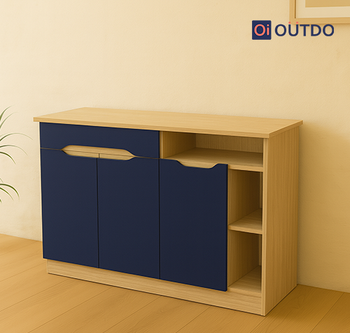 Crockery Cabinet with Shutters