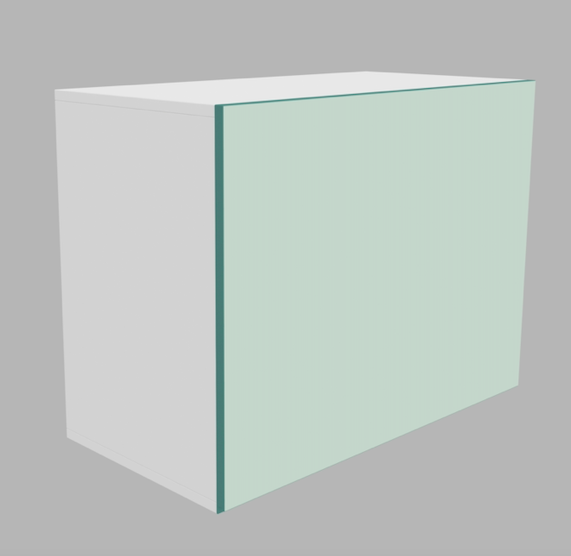 Kitchen Overhead with Hydraulic Shutter Storage