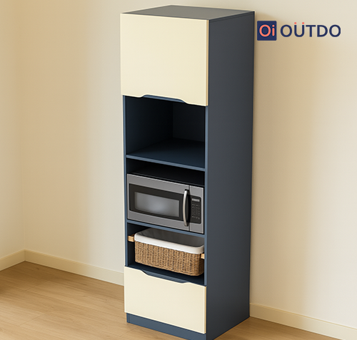 Modular Pantry Unit (Drawer, Open & Shutter)