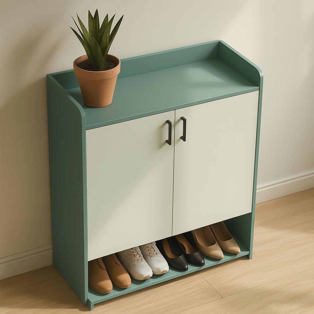 Shoe Rack with Shutters