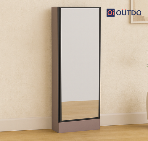 Wall-Mounted Cosmetic Storage with Profile Shutter